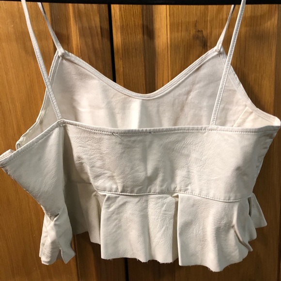 Zara White Crop Top - Picture 4 of 5
